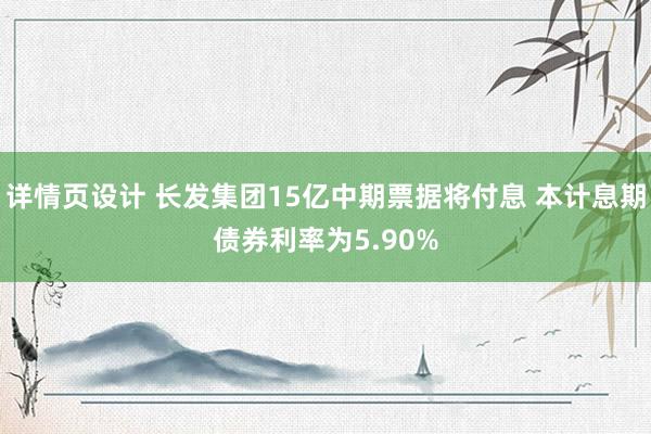 详情页设计 长发集团15亿中期票据将付息 本计息期债券利率为5.90%